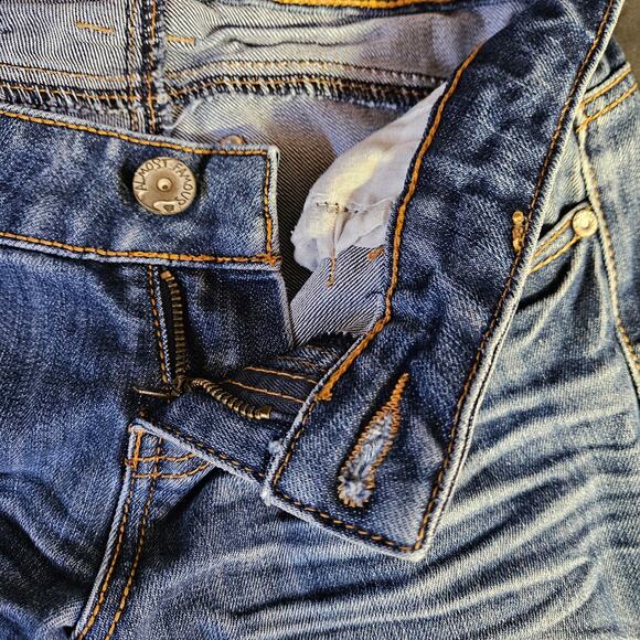 Almost Famous Skinny Jeans Size 3 Junior Distressed Medium Wash - Picture 6 of 10